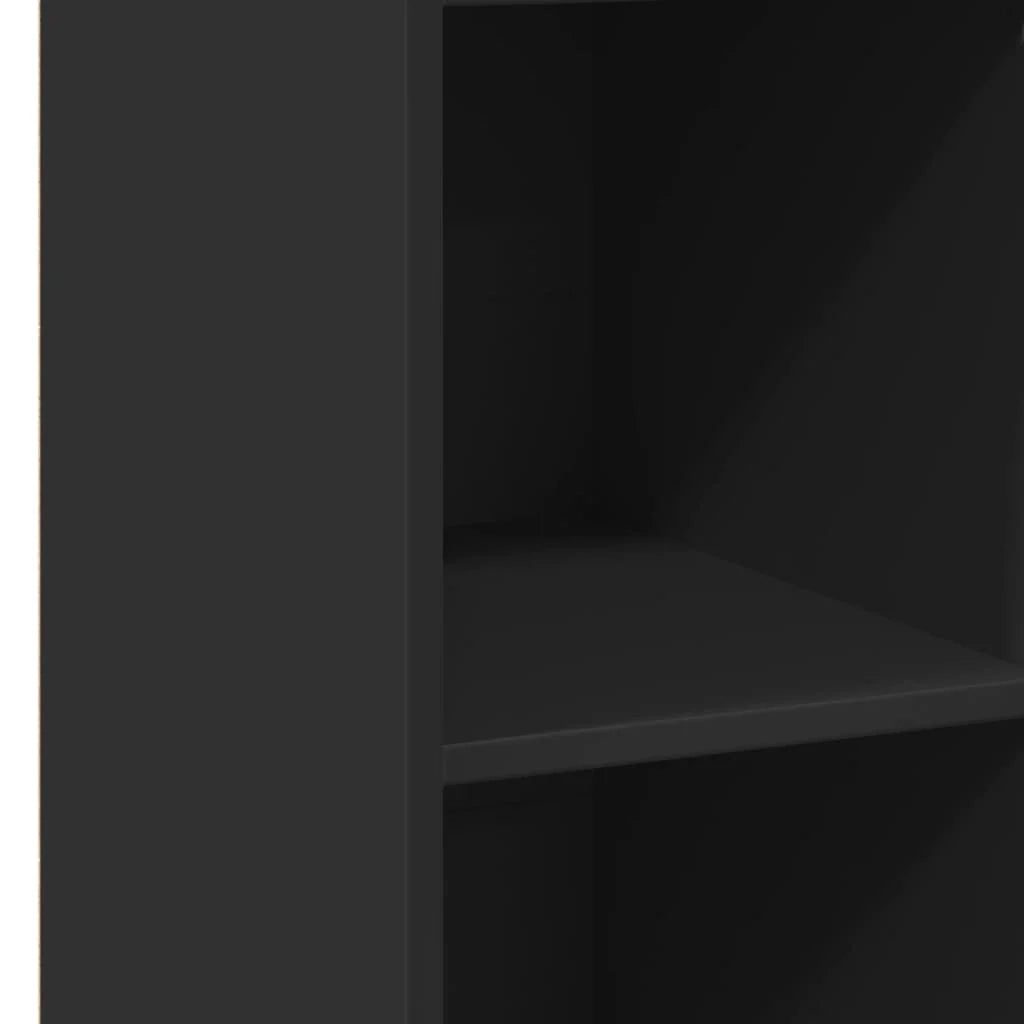 Buffet credenza cassettiera armadio mobile contenitore organizer per cucina soggiorno salotto 30 x 41 x 124 cm legno ingegnerizzato nero 02_0035861