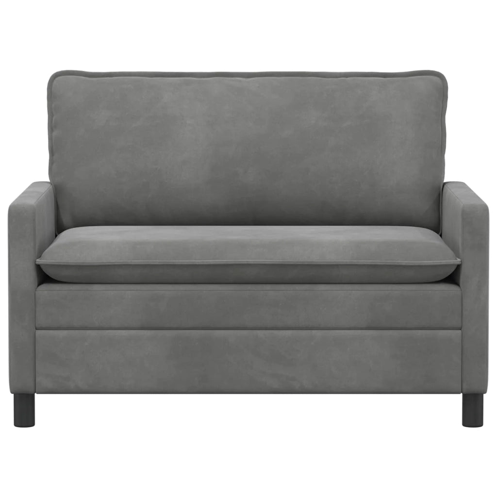 Divano Grigio Scuro 126 x 81 x 87,5 cm Velluto 42028798