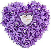Cuscino di schiuma con seta - colore viola - dimensioni 15x13cm - duraturo - riutilizzabile