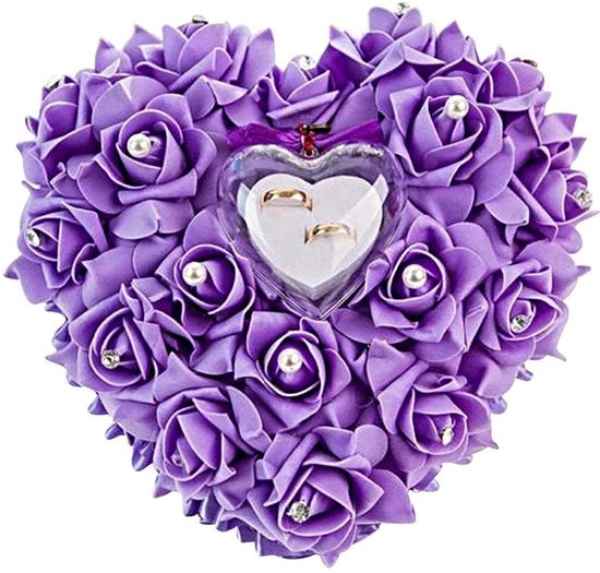 Cuscino di schiuma con seta - colore viola - dimensioni 15x13cm - duraturo - riutilizzabile