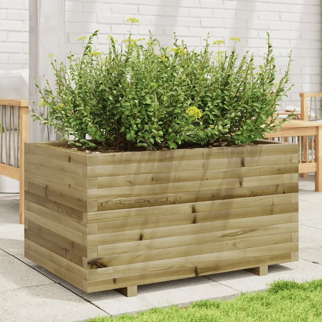 Fioriera da Giardino 90x60x49,5 cm in Legno di Pino Impregnato 847387