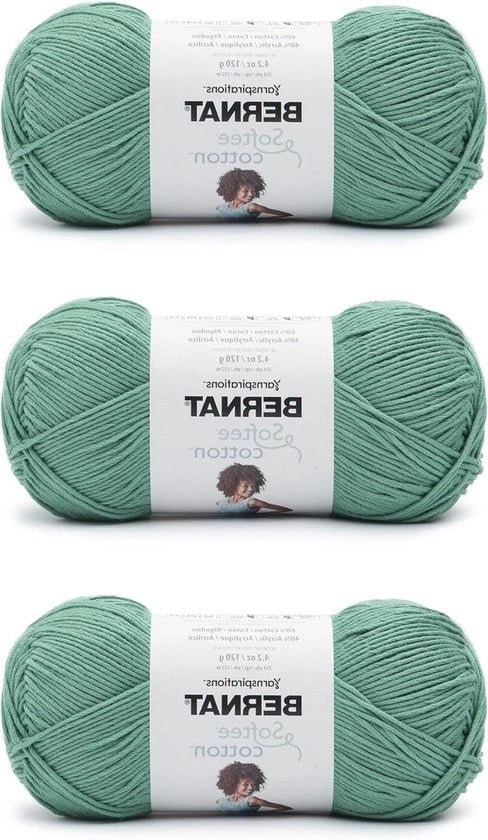 Set di 3 fili di cotone per tessuti di piscina Green Softee