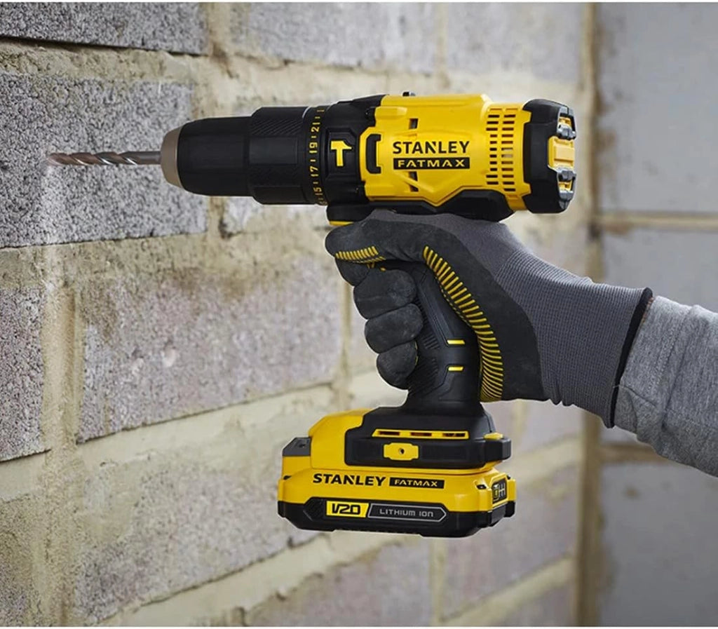 STANLEY FatMax Kit SVK214 (Trapano a Percussione SFMCD711 + Avvitatore a Impulsi SFMCF800 + 2 Batterie 2,0 Ah + Caricabatteria + TSTAK VI)