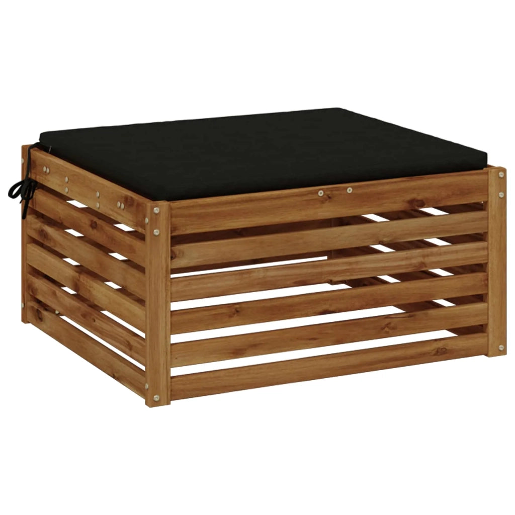 Cuscino per Sedia in Unico Pezzo SOEST 100% Poliestere Nero 944599