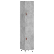 Buffet credenza cassettiera armadio mobile contenitore organizer cucina soggiorno salotto alto 34,5 x 34 x 180 cm legno ingegnerizzato grigio 02_0034318