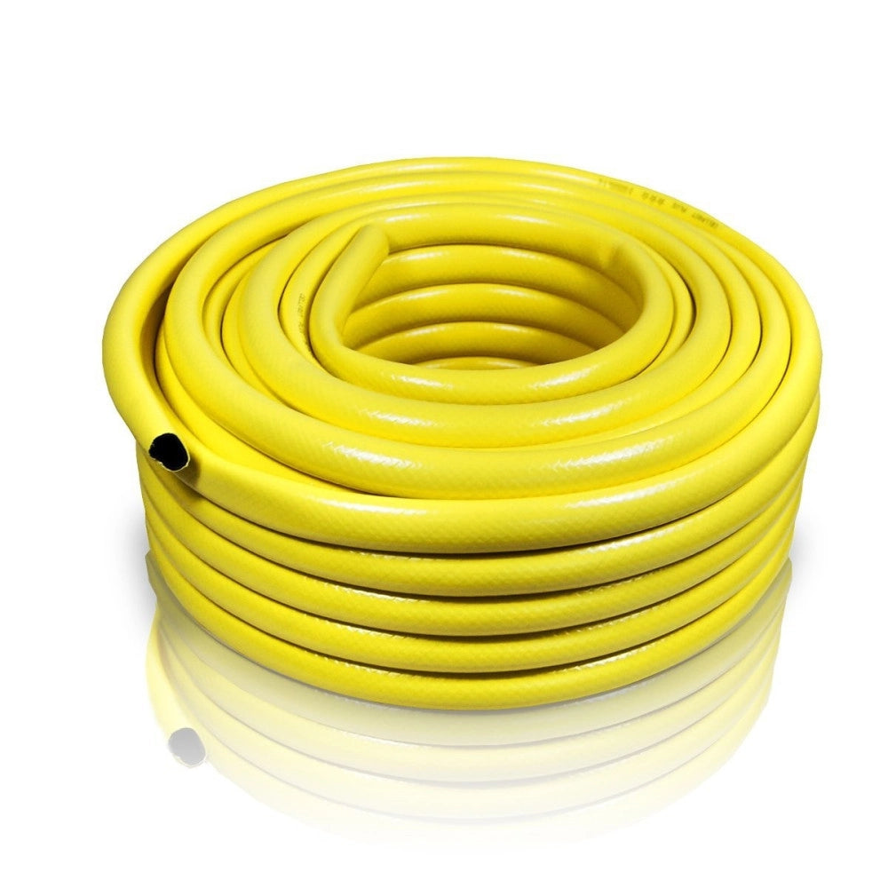 Trade Shop - Rotolo Tubo Per Irrigazione Giardino Acqua 3 Strati Retinato Giallo Euro -