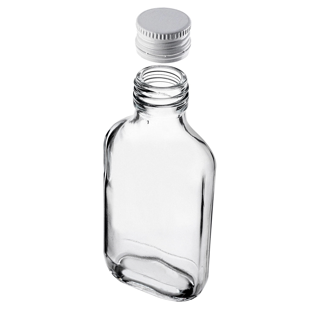 KADAX Flacone Flask 100ml Con Tappo Bianco 50pz.