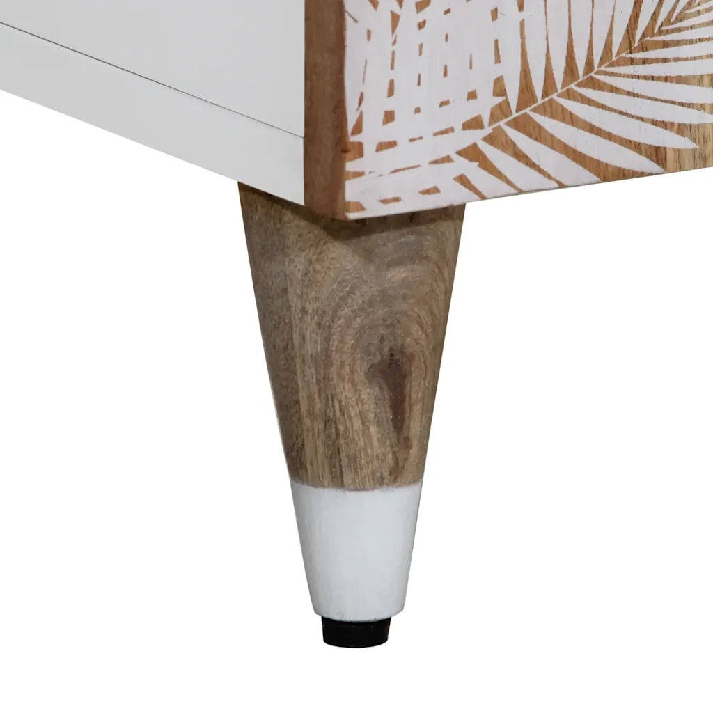 Mobile da Bagno 38x33,5x160 cm in Legno Massello di Mango