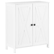 Scarpiera a 2 ante in MDF bianco per corridoio e ingresso