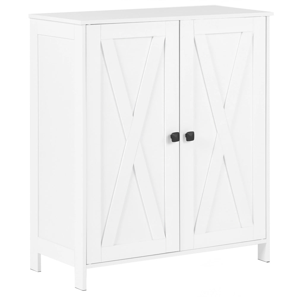 Scarpiera a 2 ante in MDF bianco per corridoio e ingresso