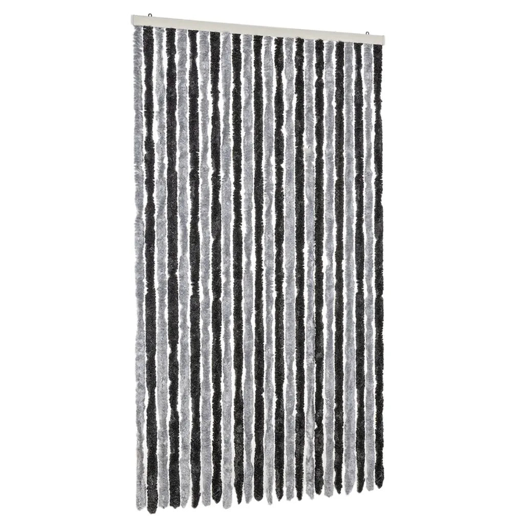 Tenda Antimosche Grigia e Nera 100x230 cm in Ciniglia CFW7987999