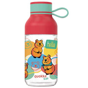Borracca per Bambini 430ml Modello Ice Kids Motivo Happy con Cinghia Rosso Quokka