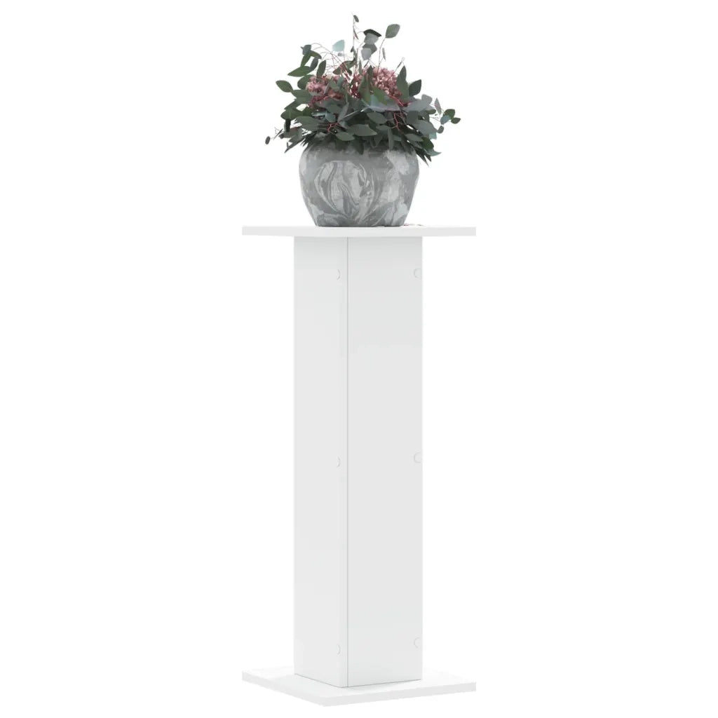 Supporti per Piante 2 pz Bianchi 30x30x80 cm Legno Multistrato