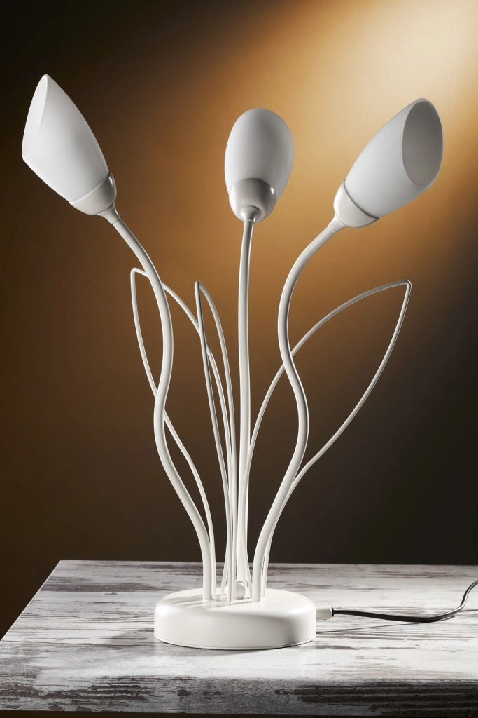 Lampada da tavolo grigio sabbia 3xG9 Gloriosa Jupiter