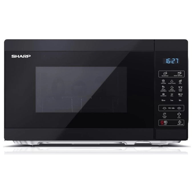 Sharp YC-MG02E-B forno a microonde Superficie piana Microonde con grill 20 L 800 W Nero