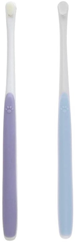 Set di spazzole per i denti dei cani 2 pezzi - Setole morbide 10.000 - Spazzole per la pulizia dei denti - Adatti per gatti/puppy - Testa di spazzola compatta - Materiale di alta qualità - Spazzola per i denti