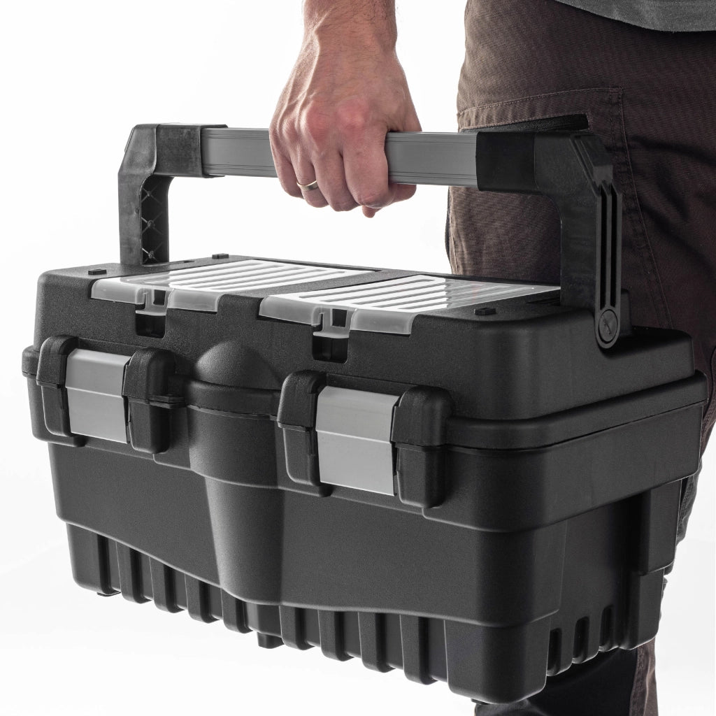 Cassetta degli attrezzi KADAX, sistema di organizzazione utensili professionale per officina.