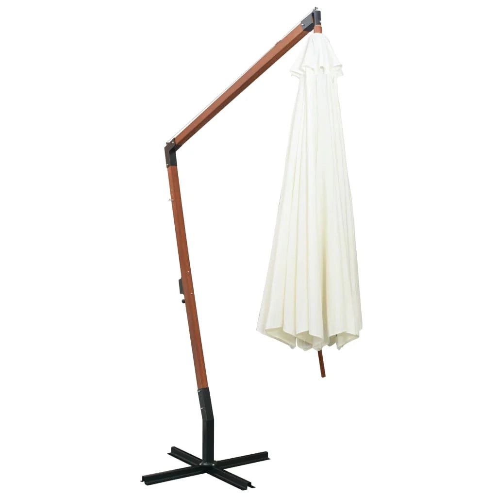 Ombrellone con asta in legno bianco da 350 cm 02_0008037