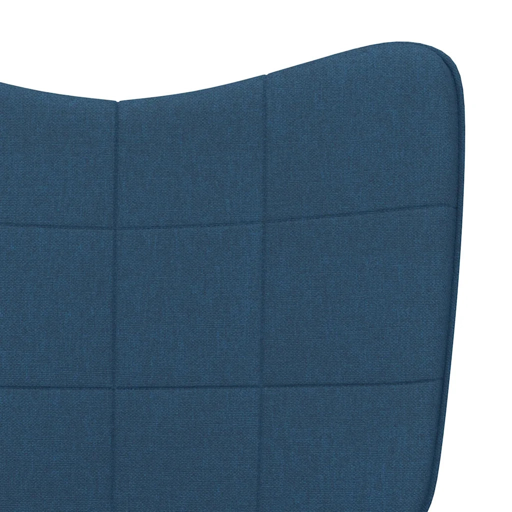 Sedia a Dondolo Blu in Tessuto CFW6705392