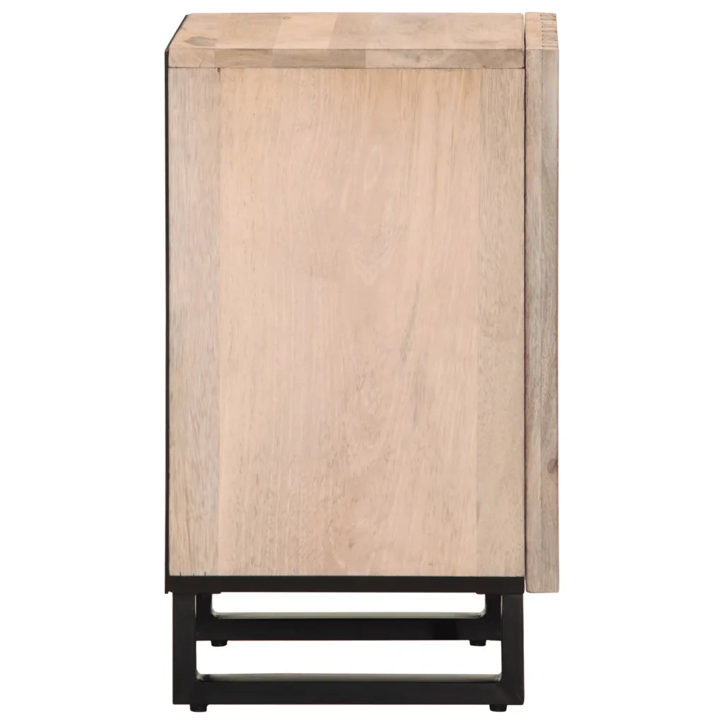 Mobile da Bagno 38x34x58 cm in Legno Massello di Mango