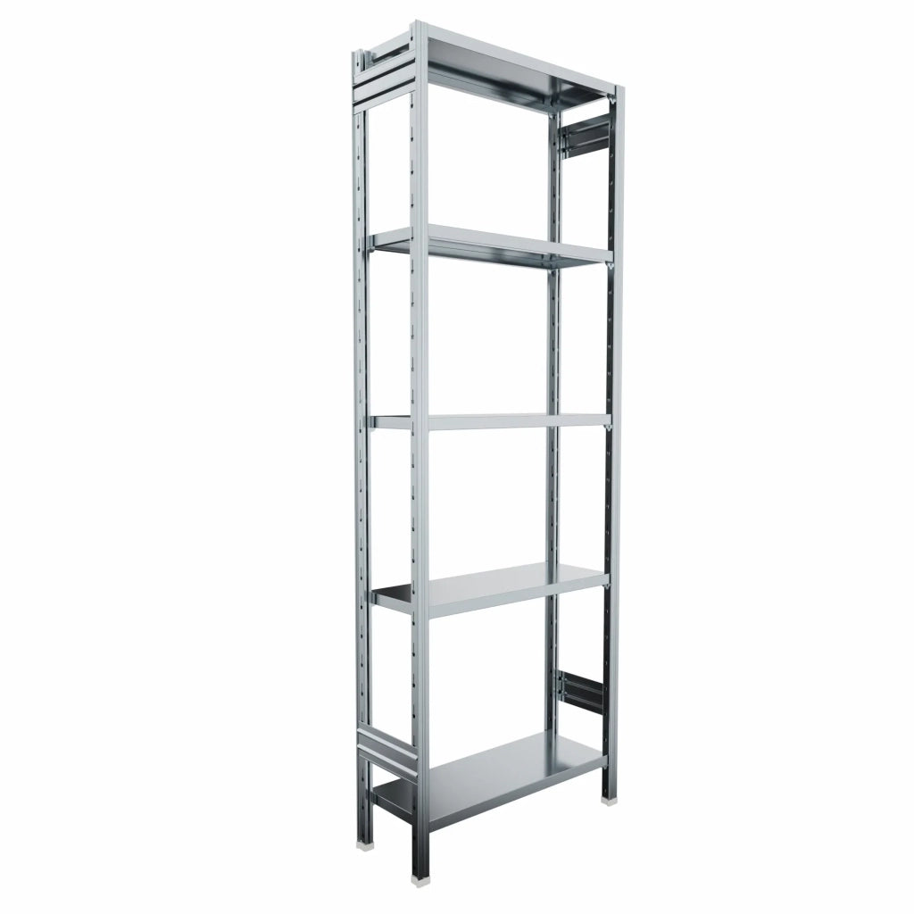 SCAFFALATURA metallica da magazzino Zincata cm. 80x80x242h