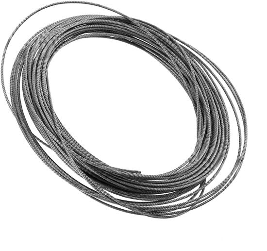 Cavo in Acciaio Inossidabile 15 Metri - Resistente alle Alte Temperature - Flessibile - Duraturo - Adatto per Applicazioni Commerciali/Industrializzate - Cavo in Acciaio