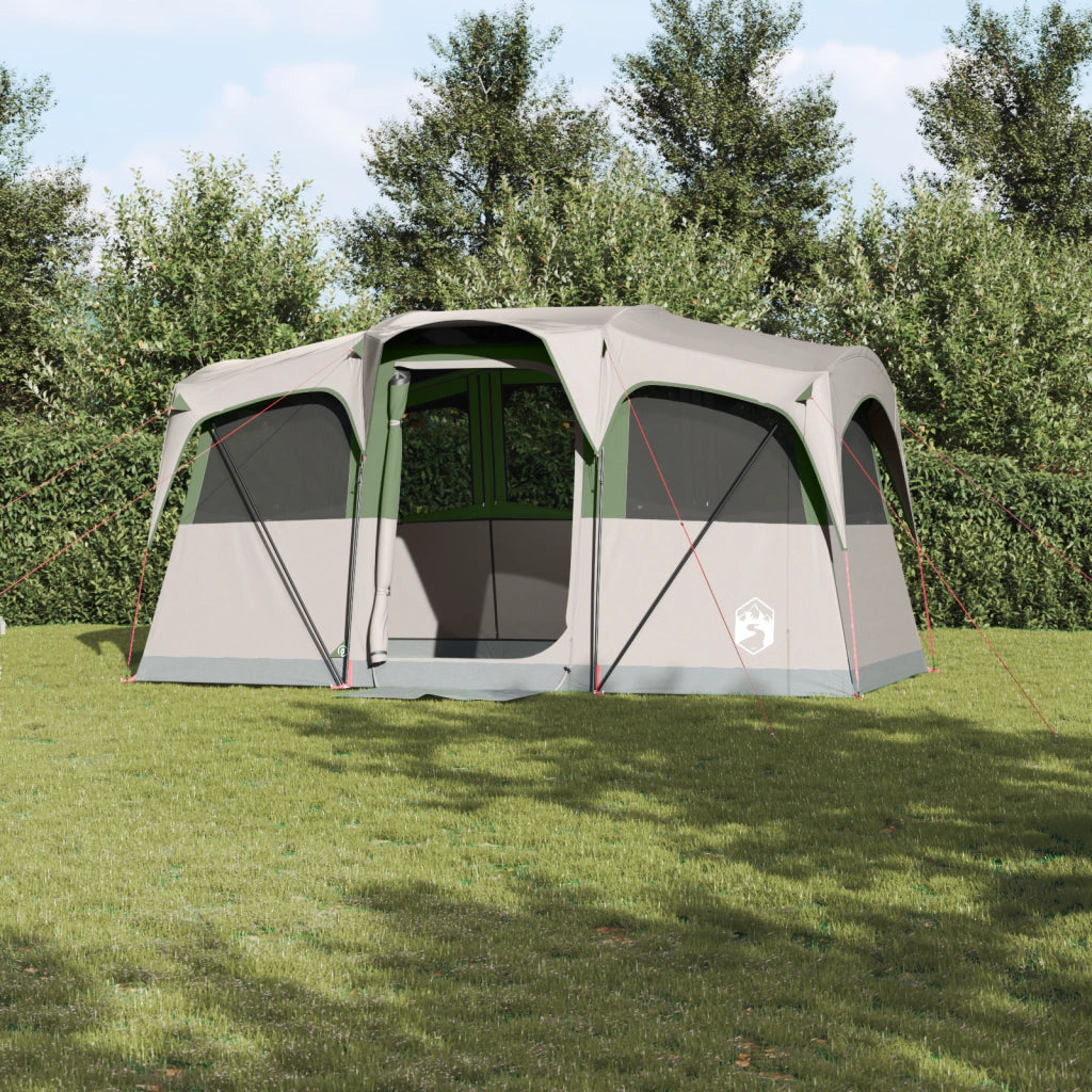 Tenda Familiare  con Finestre a Cupola Verde per 10 Persone Impermeabile