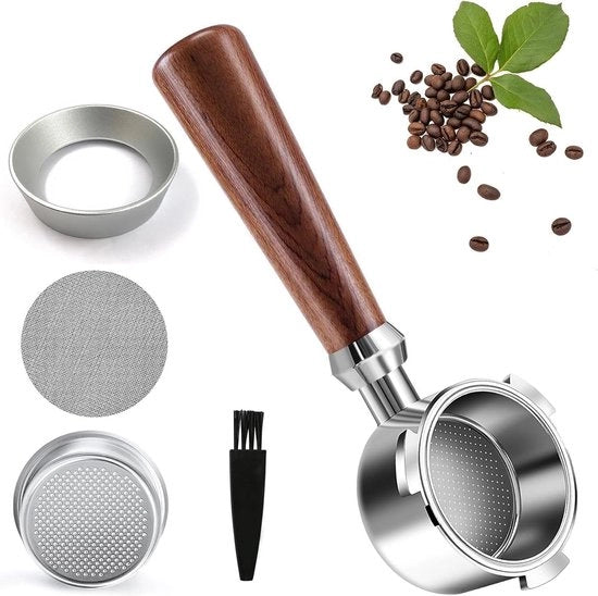 Filtro caffè per zeefdrager 51 mm 3 orecchie con schermo per palla di caffè - Adatto per EC680/EC685 - Filtro caffè in acciaio inossidabile per zeef - Accessori per barista