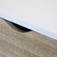 Mobile Bradley 147x39x82 h cm in Legno Bianco