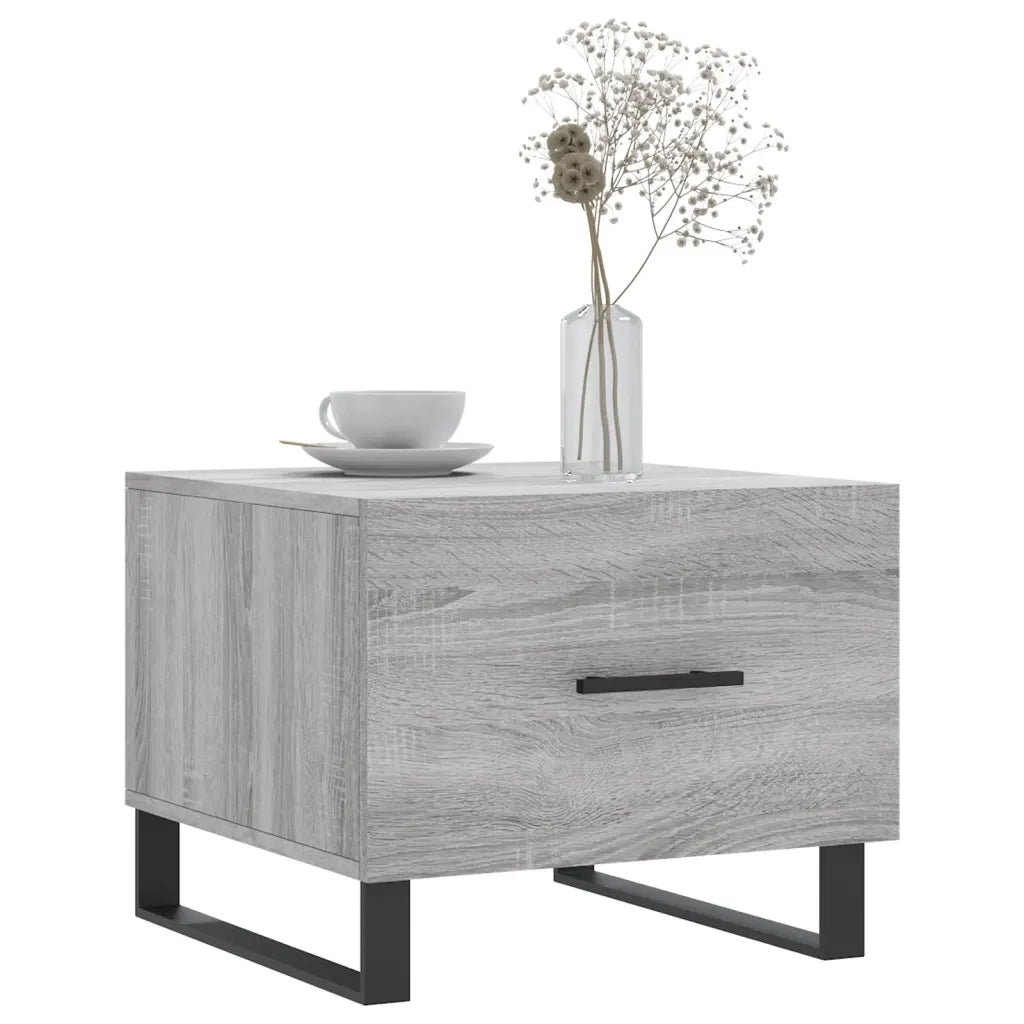 2 pz Tavolini salotto | Tavolino da caff¨¨ | Tavolino da Soggiorno Grigio Sonoma 50x50x40cm Legno Multistrato