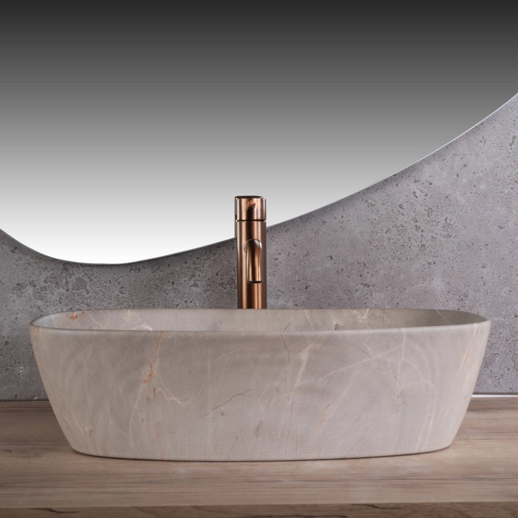 Lavabo Da Appoggio Rea Freja Beige