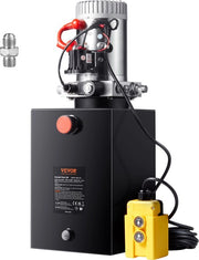 Pompa Idraulica a 12V Unità Idraulica 1600w Pompa Idraulica Singola Unità Idraulica Aggregato Idraulico 3 Galloni Serbatoio Manuale Pompa Idraulica per Ascensori, Gru a Vrille e Simili