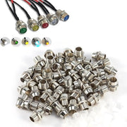 50 pezzi Clip per LED da 8mm con Montaggio a Bezel e Montaggio a Cavo in Acciaio Inox con Luminosità da 5mm