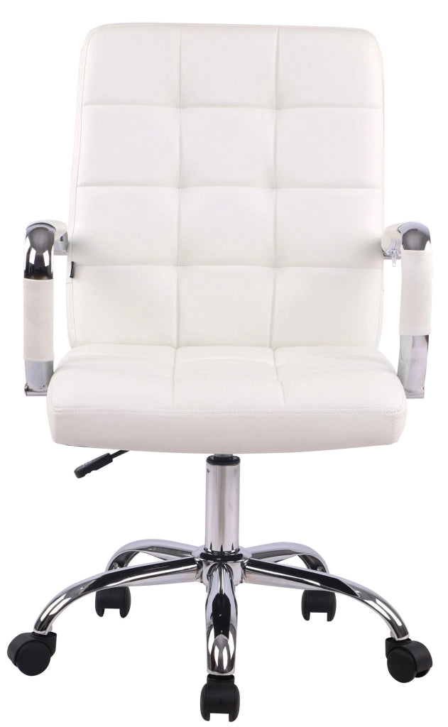 Sedia da ufficio Deli PRO in similpelle bianco