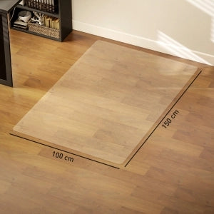 Tappeto protettivo trasparente per pavimento, antiscivolo, 1,5 mm, 100 x 150 cm