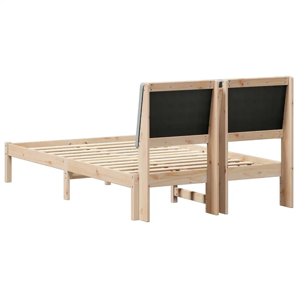 Struttura del Letto Marrone e grigio chiaro 135 x 190 cm