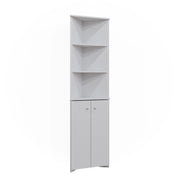 Vicco Armadio per il bagno Bianco 51.5 x 175 cm Armadio angolare a 2 ante