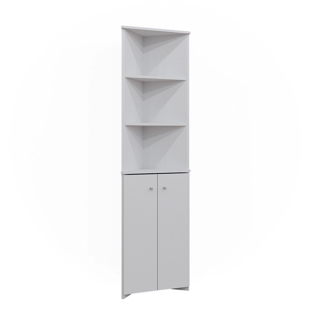 Vicco Armadio per il bagno Bianco 51.5 x 175 cm Armadio angolare a 2 ante