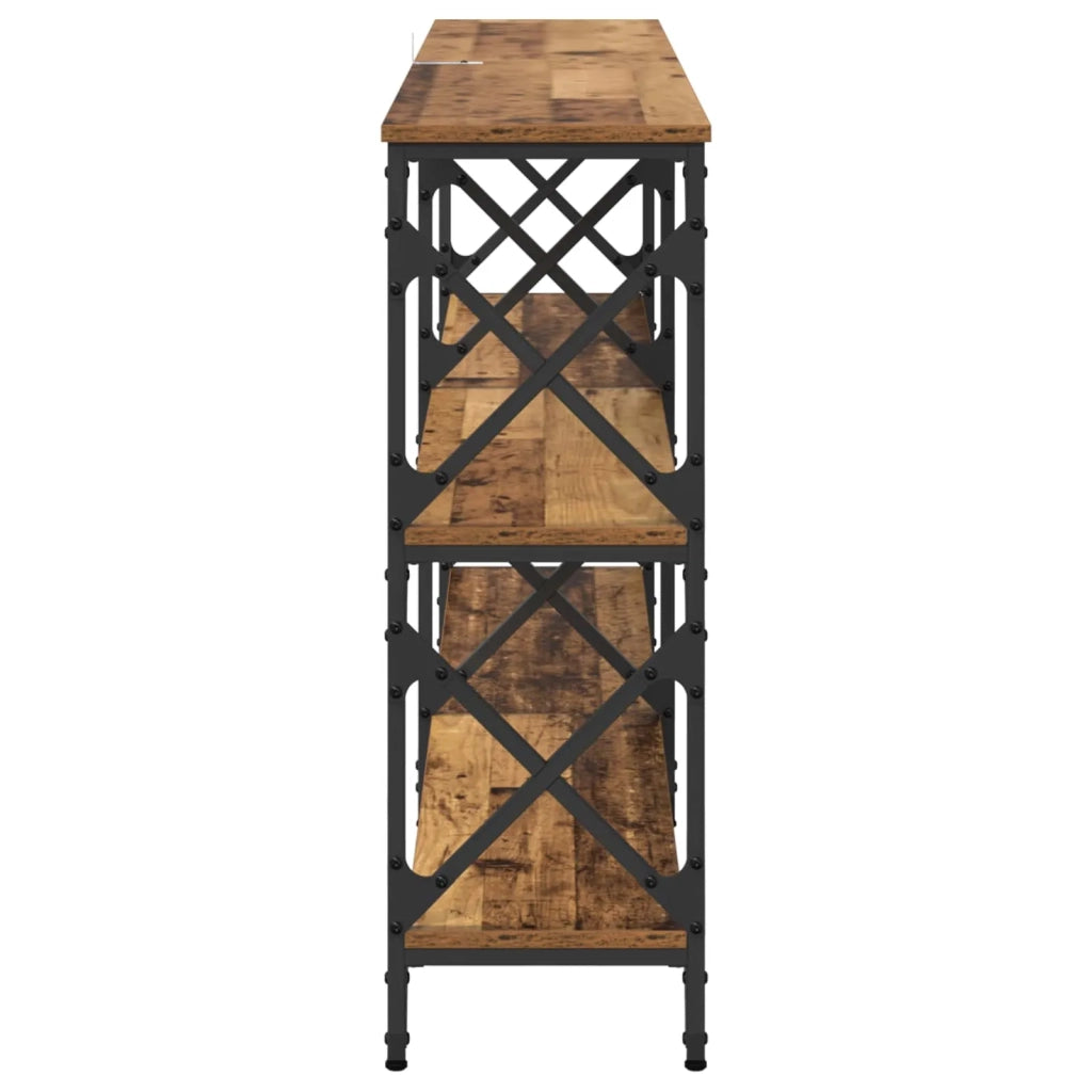 Tavolo consolle Legno vecchio 156 x 28 x 80,5 cm