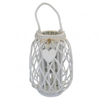 Lanterna Karine   in Vimini Bianco