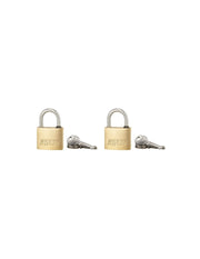 Set di 2 lucchetti MACH 3 35 mm, arco inox, ottone, per esterno, anticorrosione, 6 chiavi – THIRARD