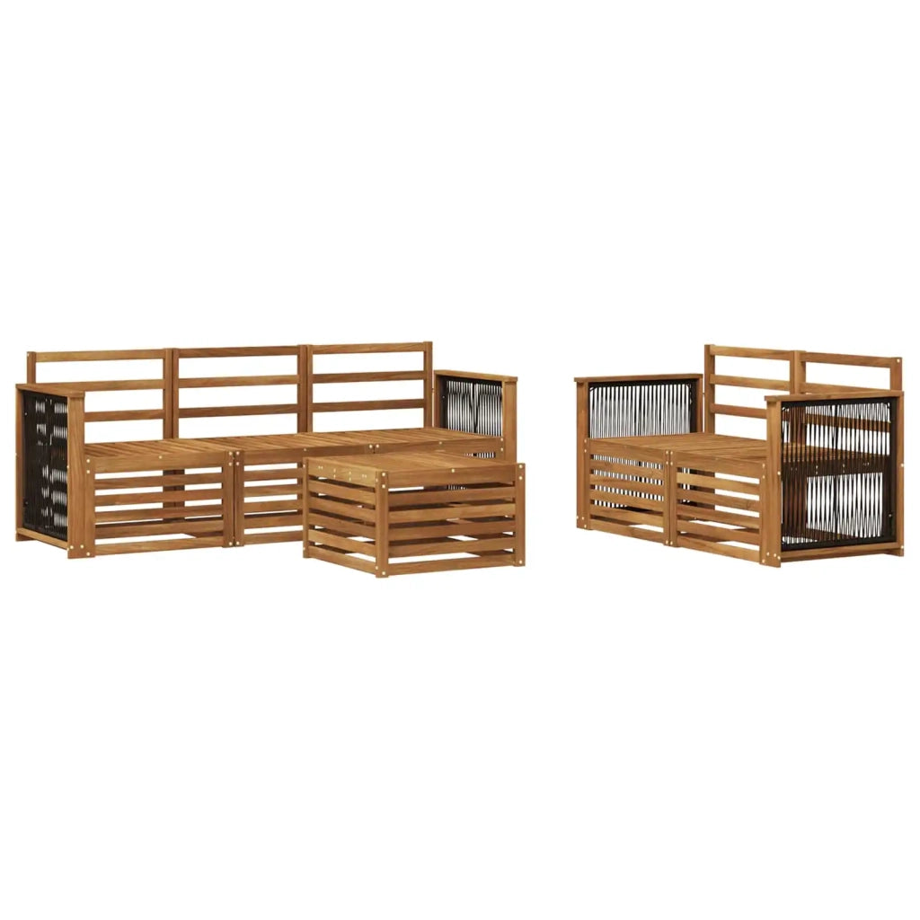 Set divani 6 pcs Legno di Acacia Massello 3384020