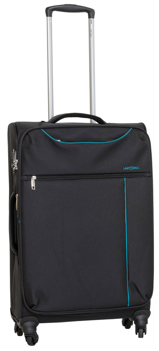 Trolley Valigia Media Morbida in Poliestere 4 Ruote TSA Ravizzoni Stella Nera