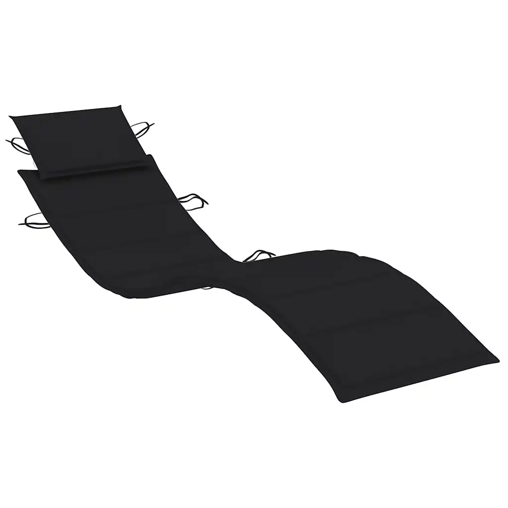 Lettini Prendisole 2 pz | Sdraio da giardino | Lettino da sole con Tavolo e Cuscini in Legno d'Acacia
