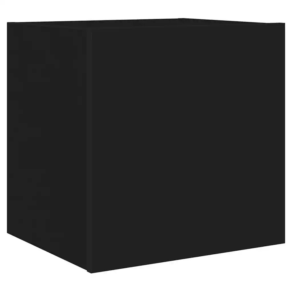 Mobile TV a Parete con Luci LED Nero 40,5x35x40 cm 837248
