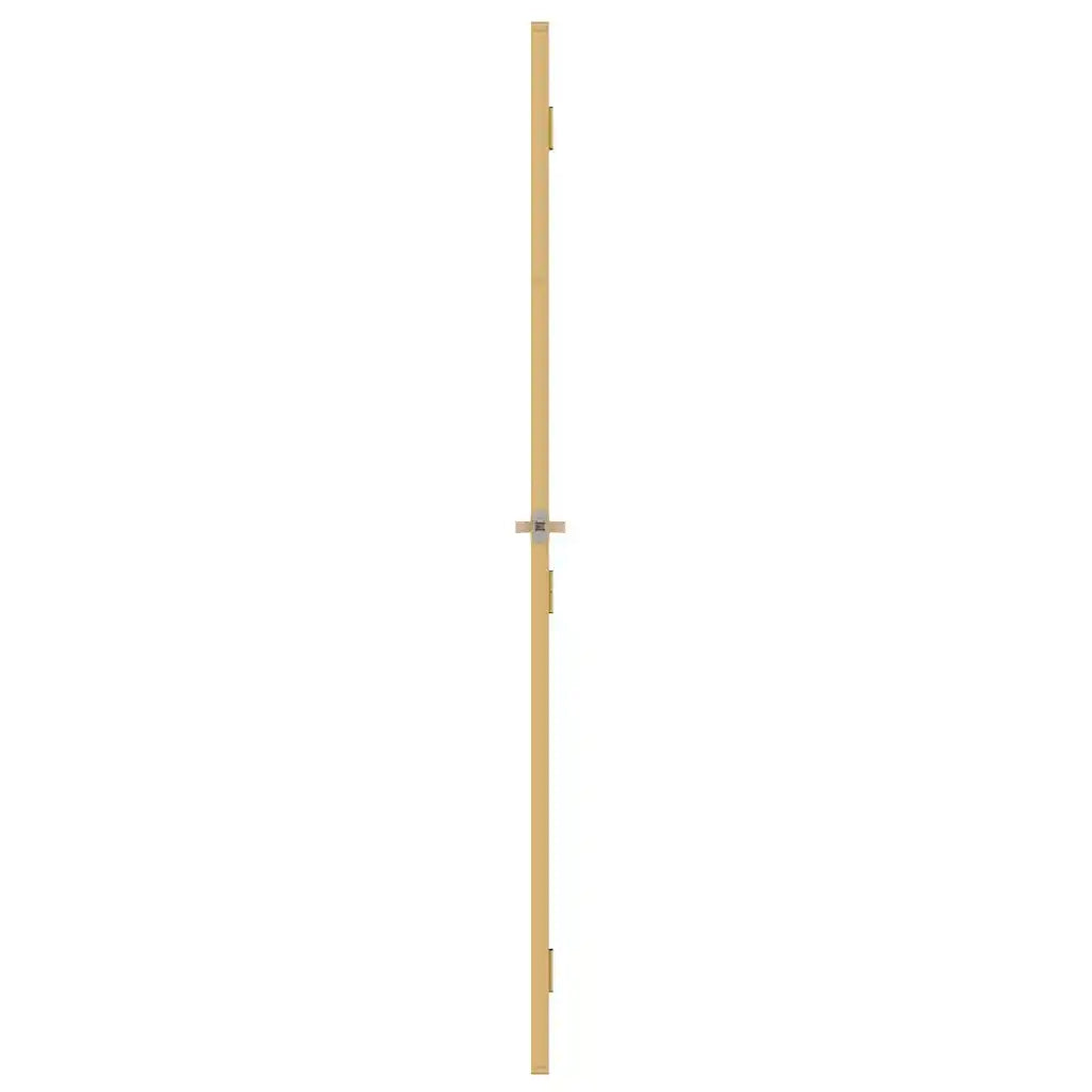 Porta Interni Sottile Oro 76x201,5cm Vetro Temperato Alluminio 155132