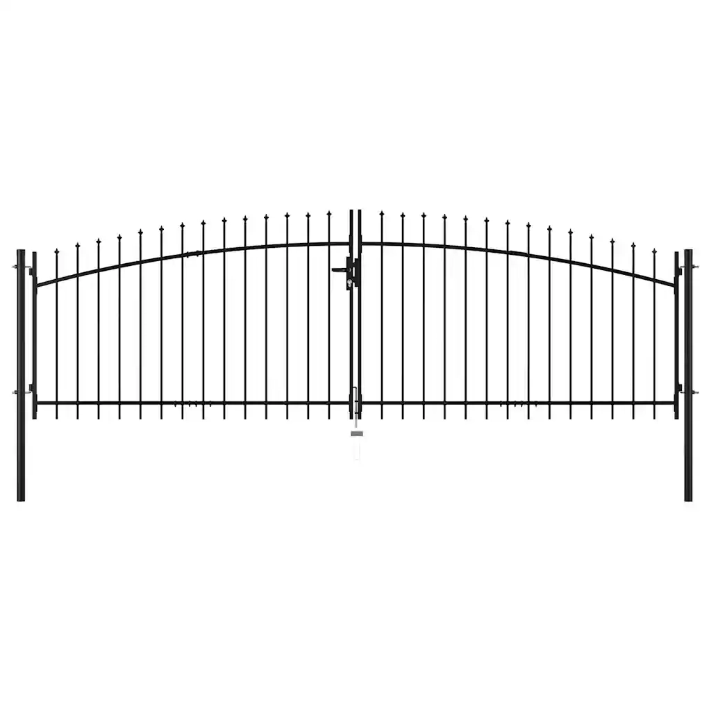 Cancello Doppio con Punte a Lancia 400x150 cm cod mxl 52313