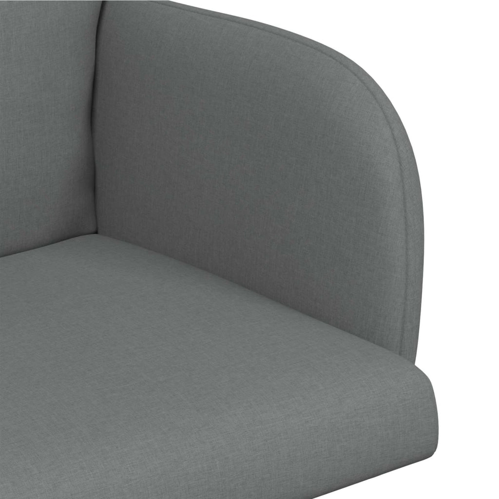 Sedie da pranzo 2 pcs Tessuto Grigio Scuro 60 x 56 x 96 cm 42034359
