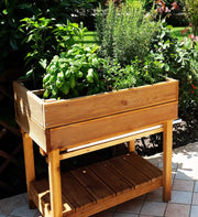 Ortolegno 2 Ripiani 80x50x80 cm in Legno di Larice Taini