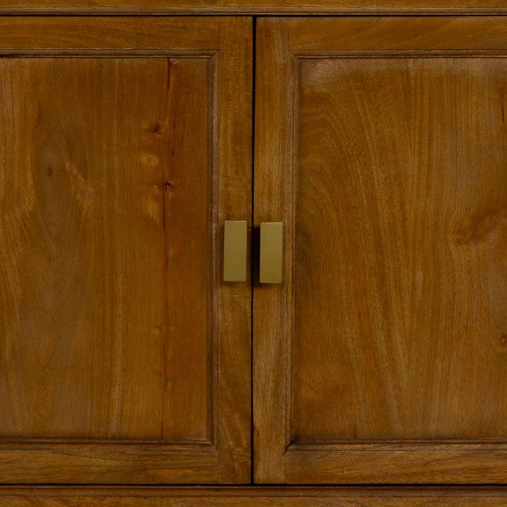 Armadio in legno marrone a 4 ante, 90x40x180h cm